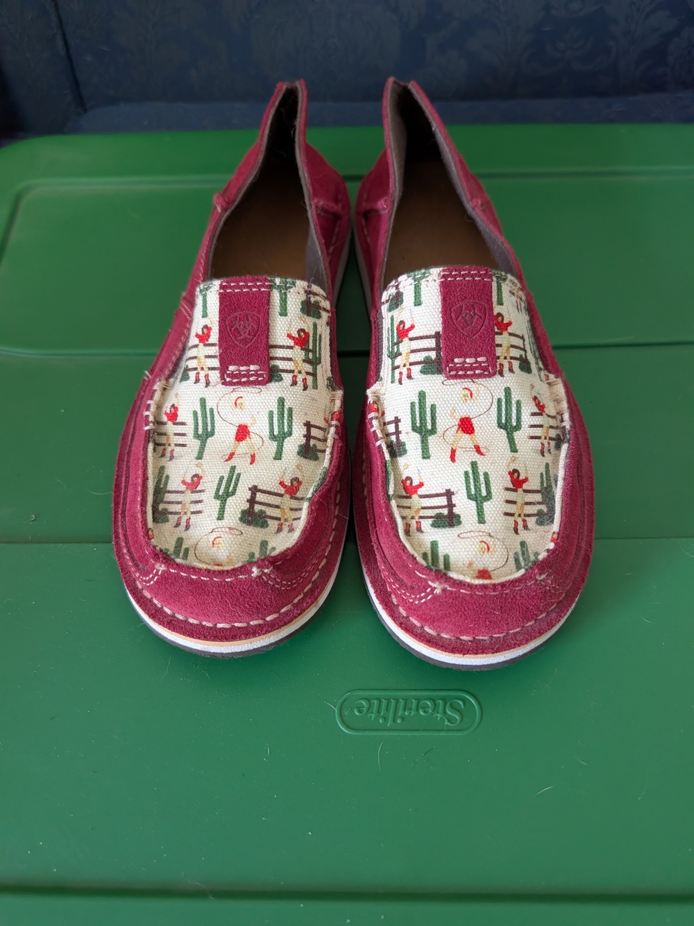 Women's Ariat Vintage Cowgirl Leather Slip-Ons Size 9.5